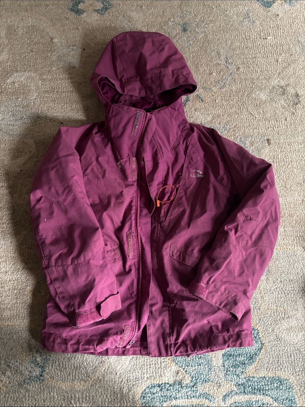 L.L. Bean Kids 3 in 1 jacket - Plum